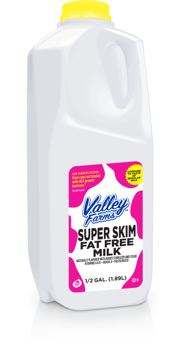 Valley Farms Fat Free Milk Jug